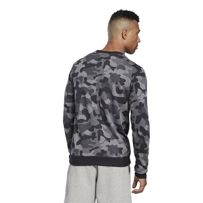 Hanorac fără Glugă Bărbați Reebok Camo Negru