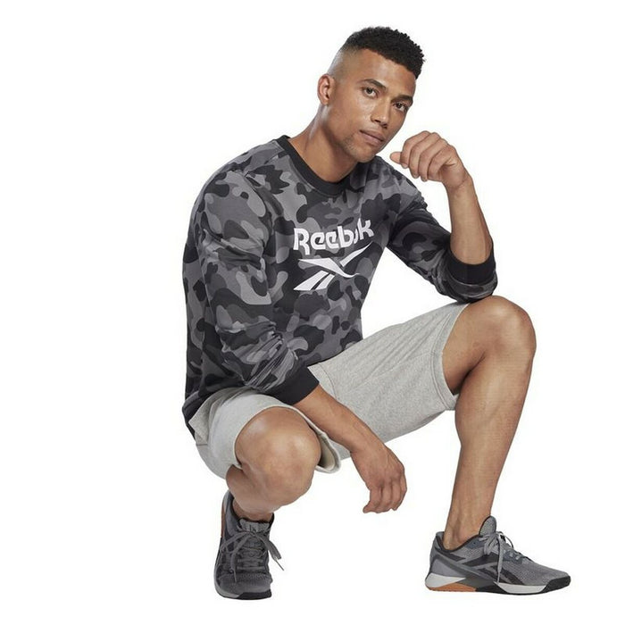 Hanorac fără Glugă Bărbați Reebok Camo Negru