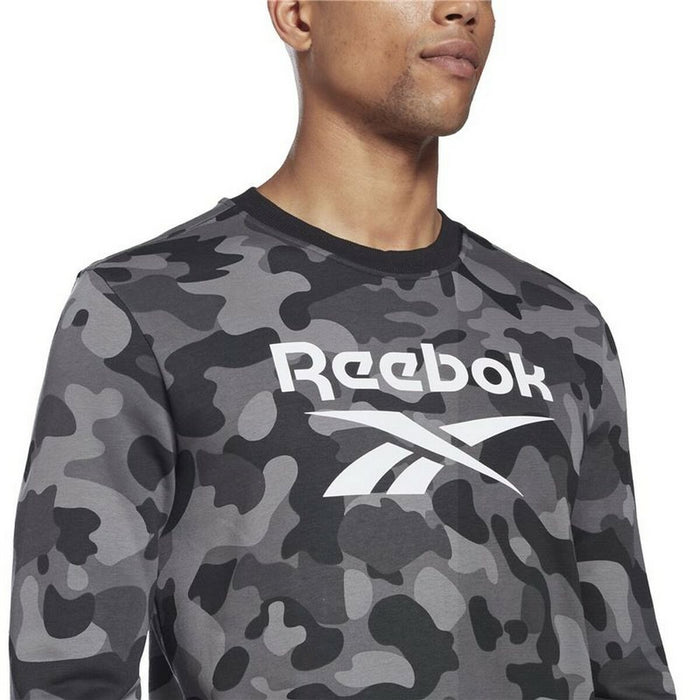 Hanorac fără Glugă Bărbați Reebok Camo Negru
