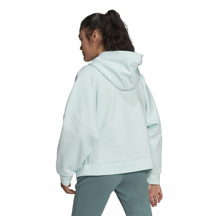 Hanorac cu Glugă Femei Adidas Germany Travel Cyan