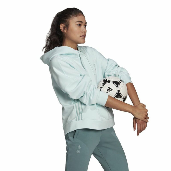 Hanorac cu Glugă Femei Adidas Germany Travel Cyan