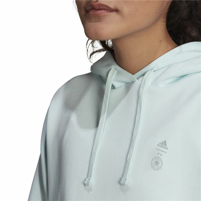 Hanorac cu Glugă Femei Adidas Germany Travel Cyan