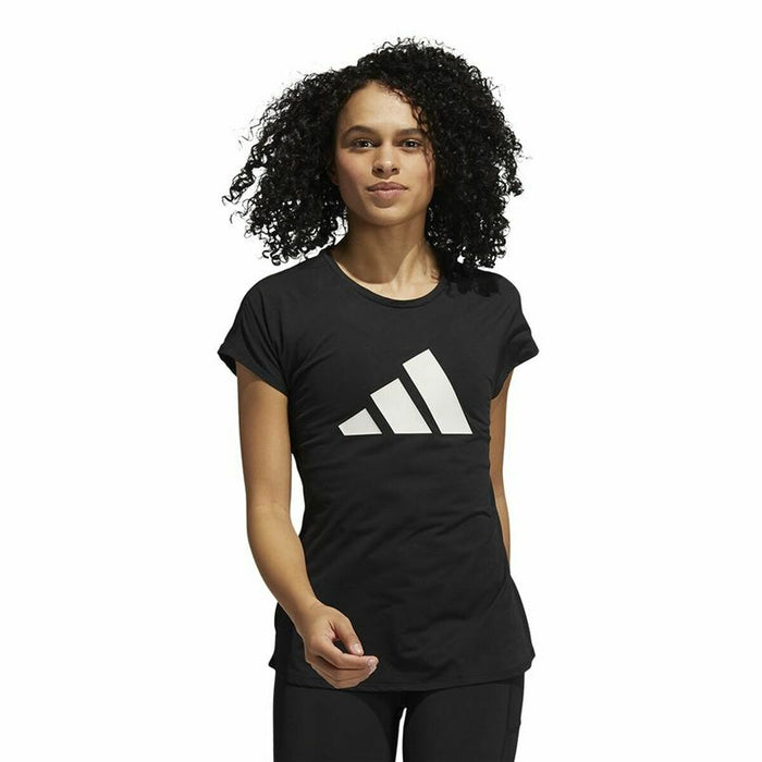 Tricou cu Mânecă Scurtă Femei Adidas Training 3 Bandas Negru