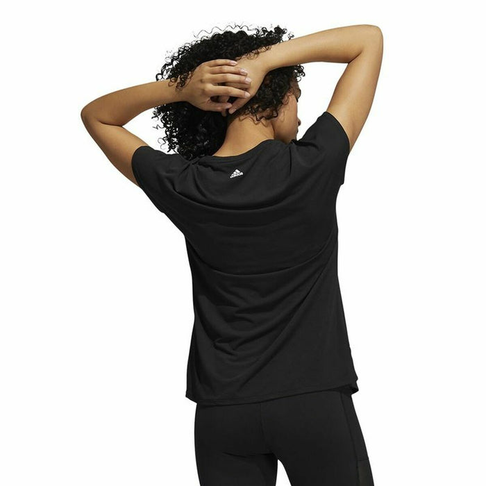 Tricou cu Mânecă Scurtă Femei Adidas Training 3 Bandas Negru