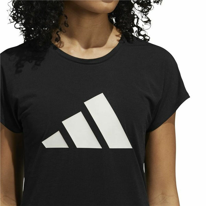 Tricou cu Mânecă Scurtă Femei Adidas Training 3 Bandas Negru