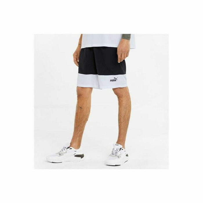 Pantaloni Scurți Sport pentru Bărbați Puma Power Colorblock Negru