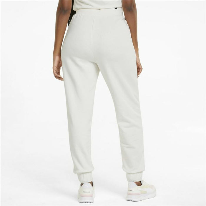 Pantaloni lungi de sport Puma Embroidery High Munte Alb Femeie