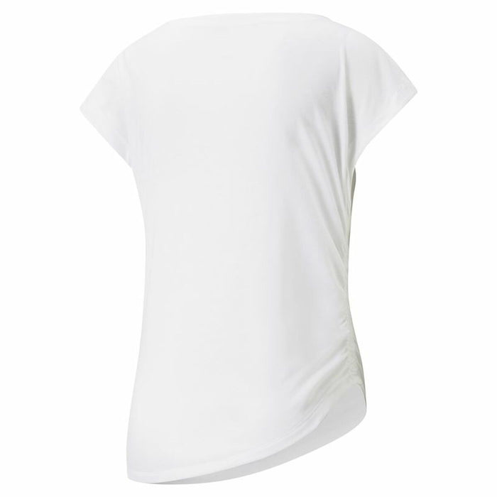 Tricou cu Mânecă Scurtă Femei Puma Studio Foundation Alb