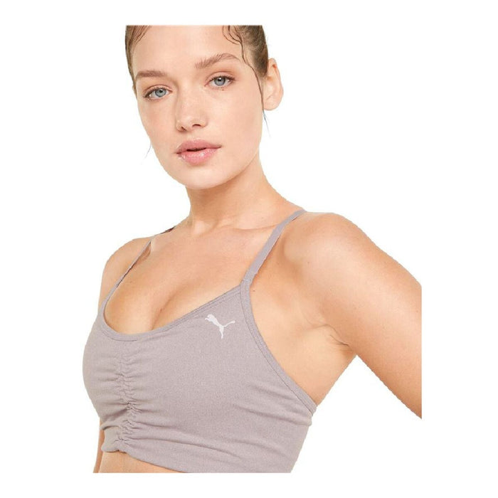 Sutien Sport Puma Low Impact Studio Foundation Gri Mov