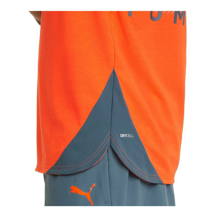 Tricou cu Mânecă Scurtă Bărbați Puma Train Everfresh Tank Portocaliu