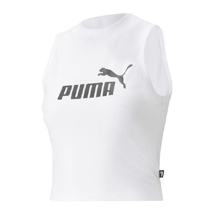 Top Sport de Damă Puma Essentials High Neck Alb