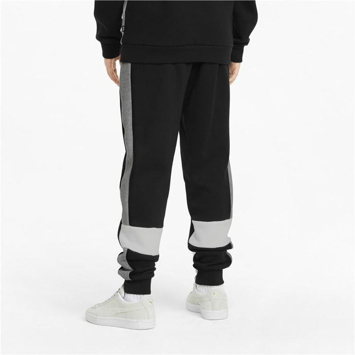 Pantalon de Trening pentru Copii Puma Essentials+ Colorblock Negru Băieți