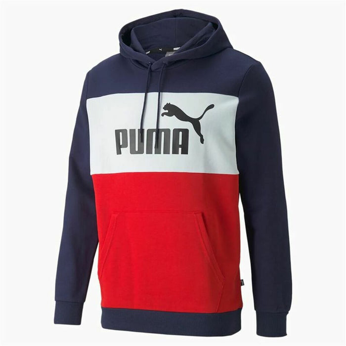 Hanorac cu Glugă Bărbați Puma Essential+ Colorblock Albastru închis