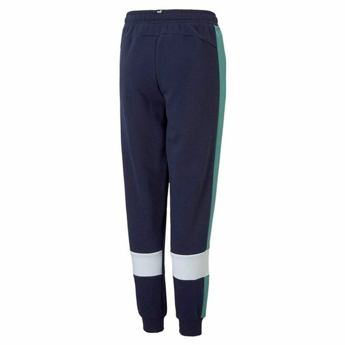 Pantalon de Trening pentru Copii Puma Essential+ Colorblock B Albastru închis