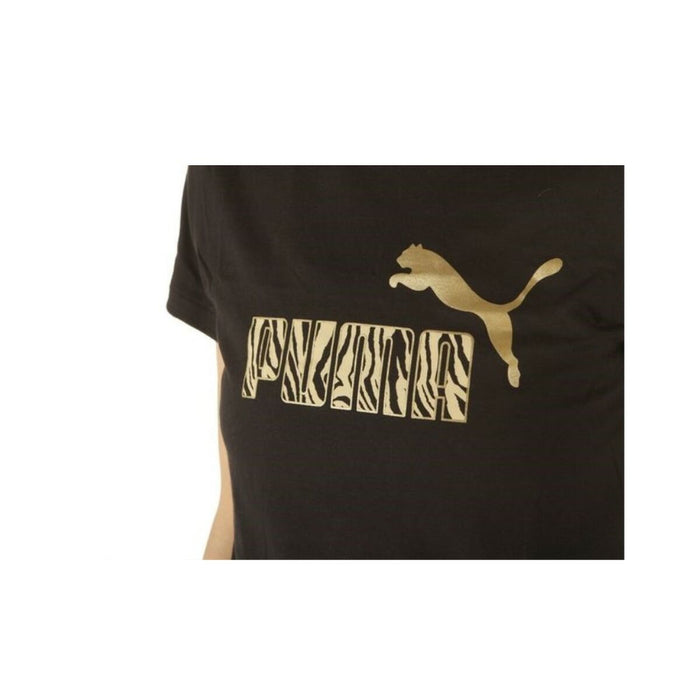 Tricou cu Mânecă Scurtă Femei Puma Graphic W Negru