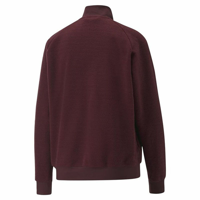 Jachetă Sport de Damă Puma Fit Sherpa Roșu Închis
