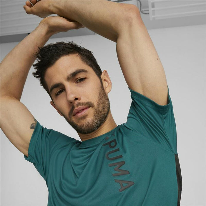 Tricou cu Mânecă Scurtă Bărbați Puma Verde inchis Bărbați