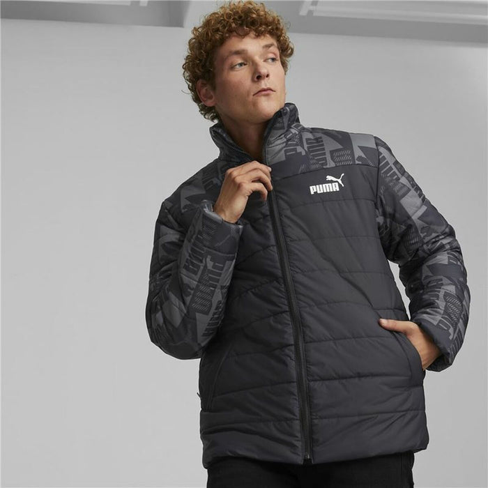 Jachetă Sport de Bărbați Puma Essentials Padded Negru