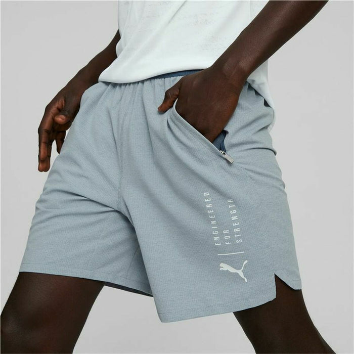 Pantaloni Scurți Sport pentru Bărbați Puma Train Ultraweave Gri