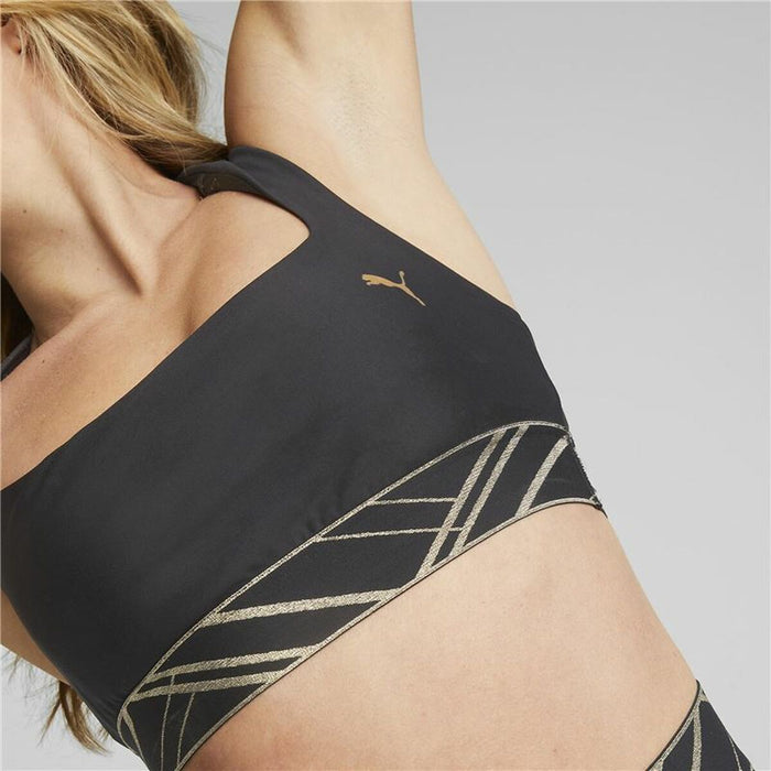Sutien Sport Puma Mid Impact Deco Glam Negru