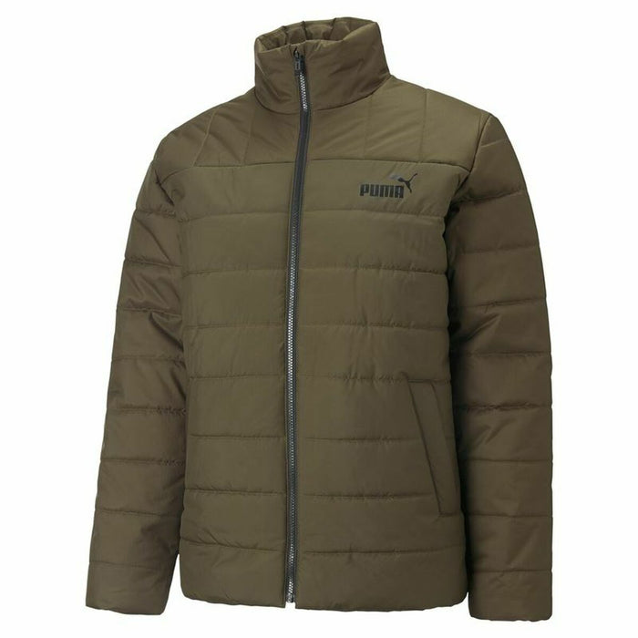 Jachetă Sport de Bărbați Puma  Essentials+ Padded Măslină