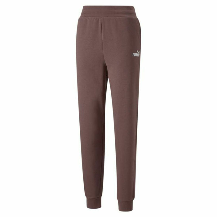 Pantalon de Trening pentru Adulți Puma Ess+ Embroidery High-Waist Maro Femeie