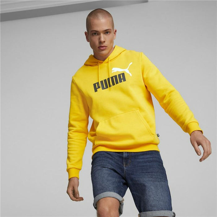 Hanorac cu Glugă Bărbați Puma Essentials + Two Tone Big Logo Galben