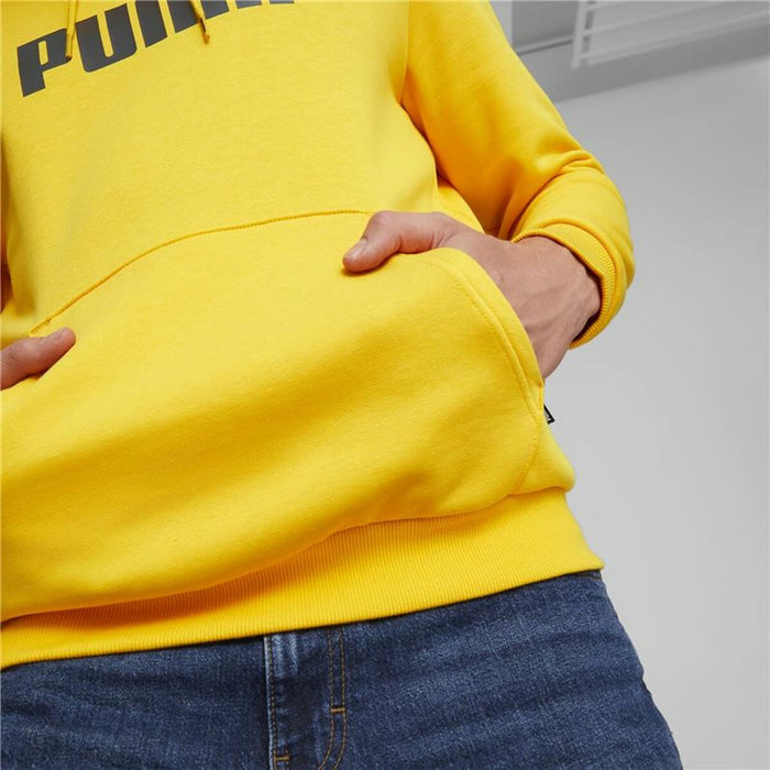 Hanorac cu Glugă Bărbați Puma Essentials + Two Tone Big Logo Galben