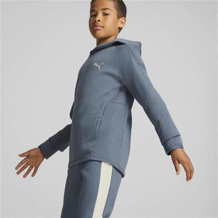 Hanorac cu Glugă Unisex Puma Evostripe Youth Albastru