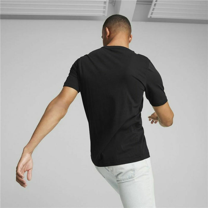 Tricou cu Mânecă Scurtă Bărbați Puma Essentials Elevated Negru