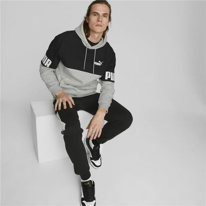 Hanorac cu Glugă Bărbați Puma Power Colorblock Gri