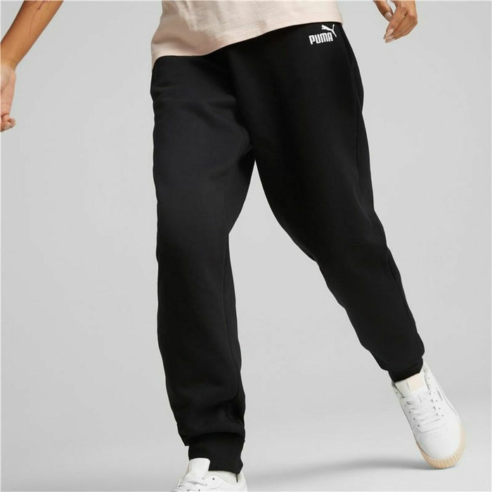 Pantalon de Trening pentru Adulți Puma ESS+ Embroidery High-Waist Femeie Negru