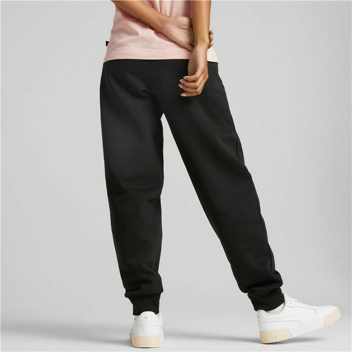 Pantalon de Trening pentru Adulți Puma ESS+ Embroidery High-Waist Femeie Negru