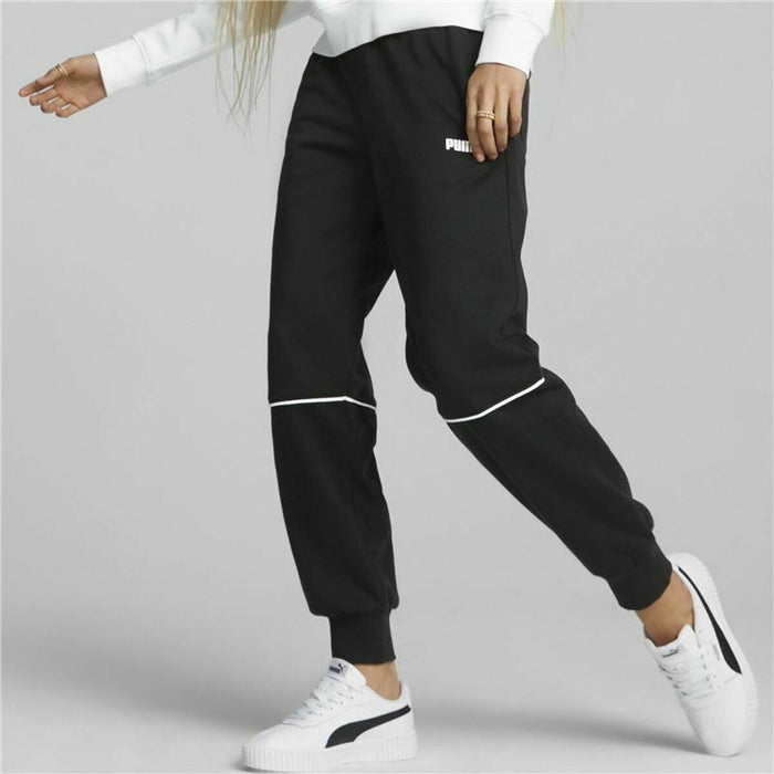Pantalon de Trening pentru Adulți Puma Colorblock  Negru Femeie
