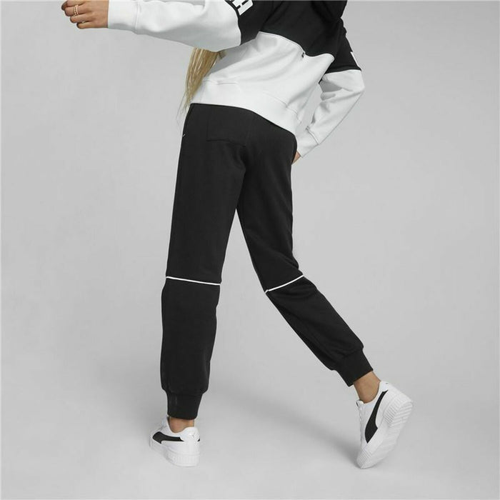 Pantalon de Trening pentru Adulți Puma Colorblock  Negru Femeie