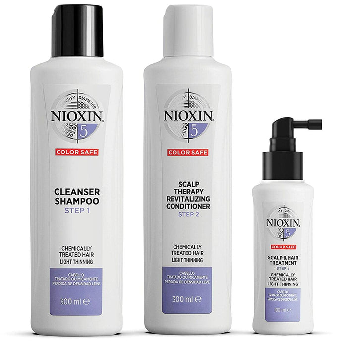 Set Coafor Nioxin System 5 Tratament Anti-cădere 3 Piese