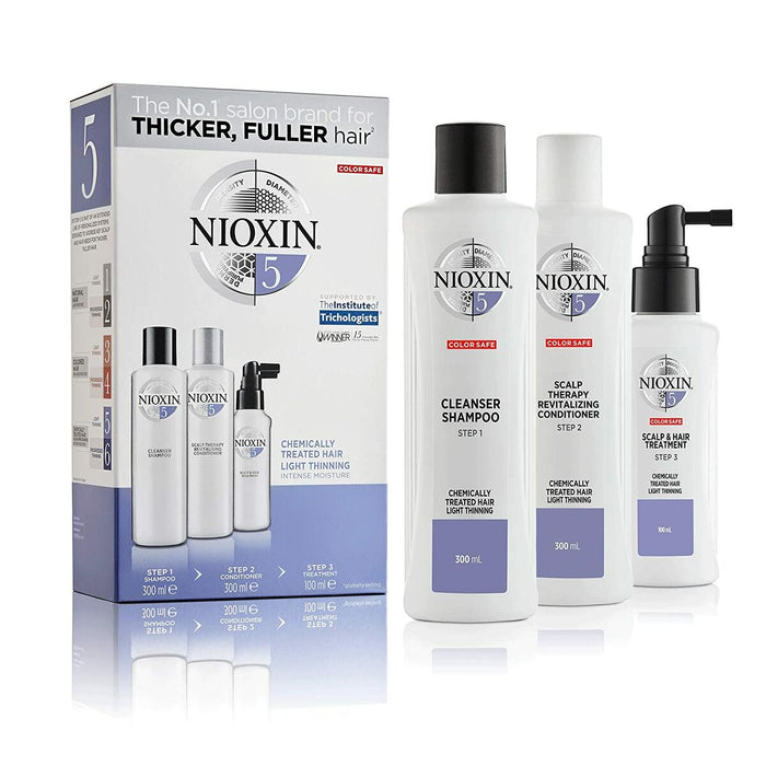 Set Coafor Nioxin System 5 Tratament Anti-cădere 3 Piese