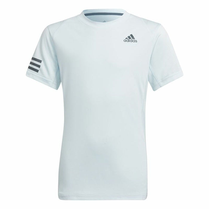 Tricou cu Mânecă Scurtă pentru Copii Adidas Club Tennis 3 bandas Alb