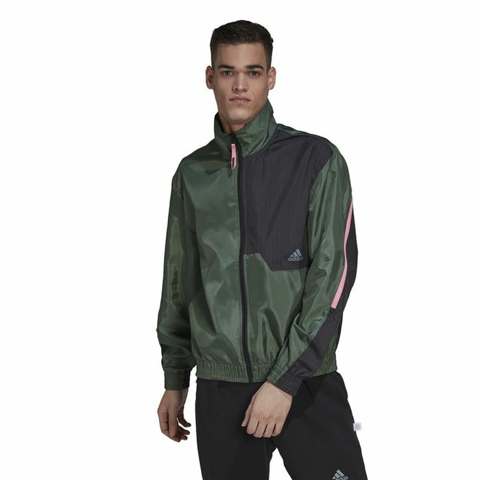 Jachetă Sport de Bărbați Adidas X-City Verde inchis