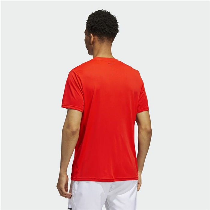 Tricou cu Mânecă Scurtă Bărbați Adidas Tiro Winterized Roșu