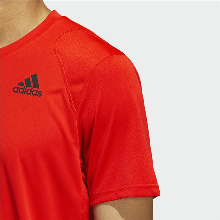 Tricou cu Mânecă Scurtă Bărbați Adidas Tiro Winterized Roșu