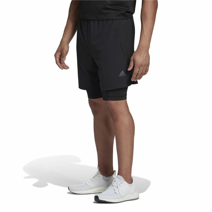 Pantaloni Scurți Sport pentru Bărbați Adidas HIIT Spin Training Negru