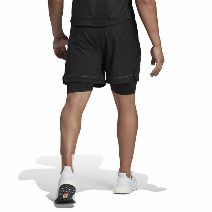Pantaloni Scurți Sport pentru Bărbați Adidas HIIT Spin Training Negru