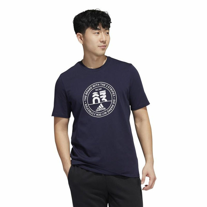Tricou cu Mânecă Scurtă Bărbați Adidas Embroidered GT Negru