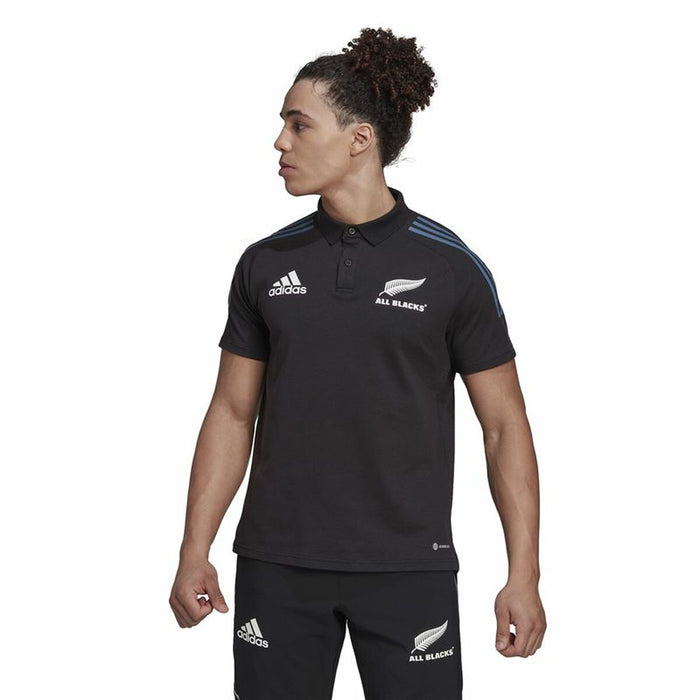 Tricou Polo cu Mânecă Scurtă Bărbați Adidas All Black Negru