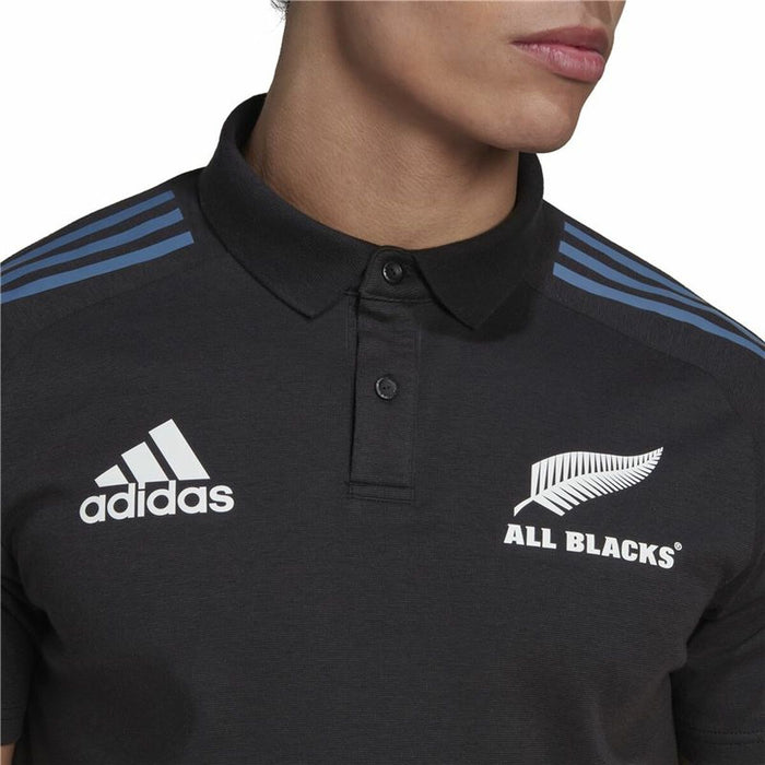 Tricou Polo cu Mânecă Scurtă Bărbați Adidas All Black Negru