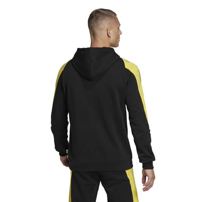 Hanorac cu Glugă Bărbați Adidas Embroidered Badge Negru