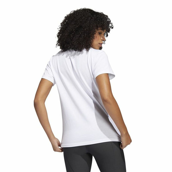 Tricou cu Mânecă Lungă Femei Adidas Print Graphic Alb