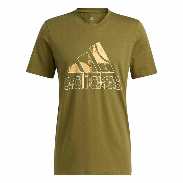 Tricou cu Mânecă Scurtă Bărbați Adidas Art Bos Graphic Măslină