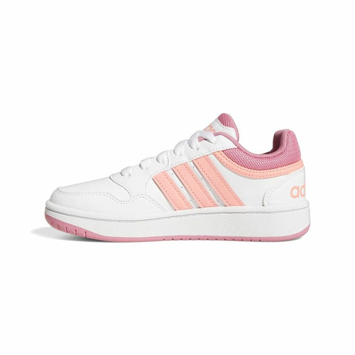 Adidași pentru Copii Adidas Hoops Alb